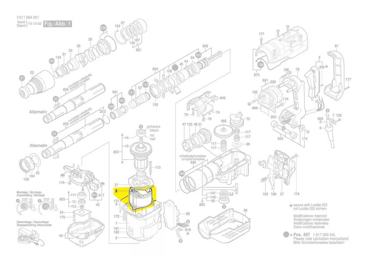 Stator 1 614 220 123 BOSCH